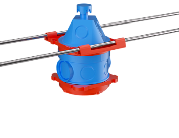 Универсальная потолочная коробка для заливки в бетон, 90х71x114мм DKC