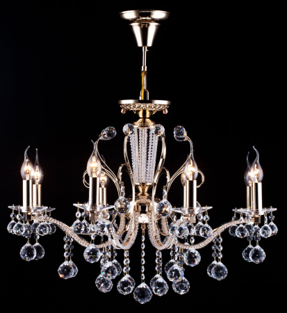 Люстра 8*E14 40Вт Золото IP20 Marlin FR1130-PL-08-G Freya