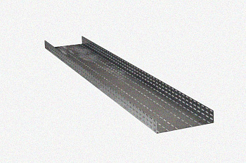 Лоток глухой ЛМГ 400х65х2000 УХЛ1, оцинкованный лист S1,5