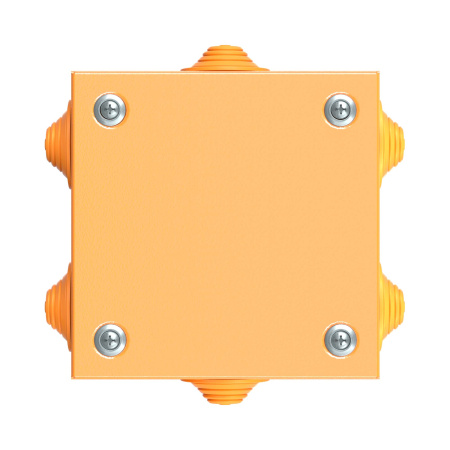 Коробка стальная FS с кабельными вводами и клеммниками, IP55, 150х150х80 мм, 6р, 450V, 32A, 10 мм2, нерж.контакт DKC