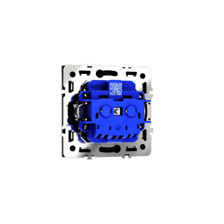 Розетка встраиваемая Voltum S70 с заземлением 16А, (черный матовый)