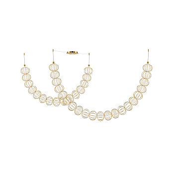 Подвесной светильник LED 107Вт Золото IP20 Golden Cage MOD216PL-L55G3K Maytoni