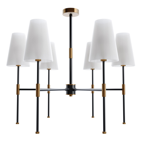 Люстра 6*E14 40Вт Черный и Латунь IP20 Tida FR5196PL-06BBS Freya