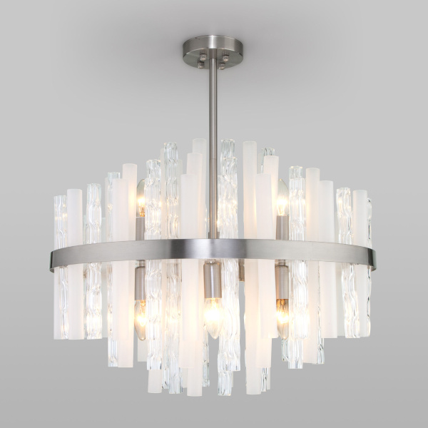 Потолочная люстра умный дом 9*E14 60Вт никель IP20 Hollis (367/9 Smart никель) Bogate's