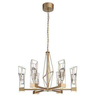 Люстра подвесная Матовое золото/Матовое золото, Прозрачный LED 6*8Вт 4000К SL815.203.06 ST LUCE