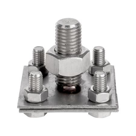 Зажим прута на штыре, пластина d(56x56)мм Ni PROxima EKF Зажим прута на штыре, пластина d(56x56)мм Ni PROxima EKF