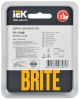 BRITE Рамка 1-мест. РУ-1-2-БрД стекло дым. IEK