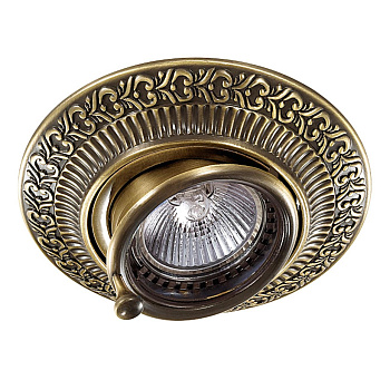 Встр.св-к IP20 GX5.3 50W 12V VINTAGE бронза D NOVOTECH
