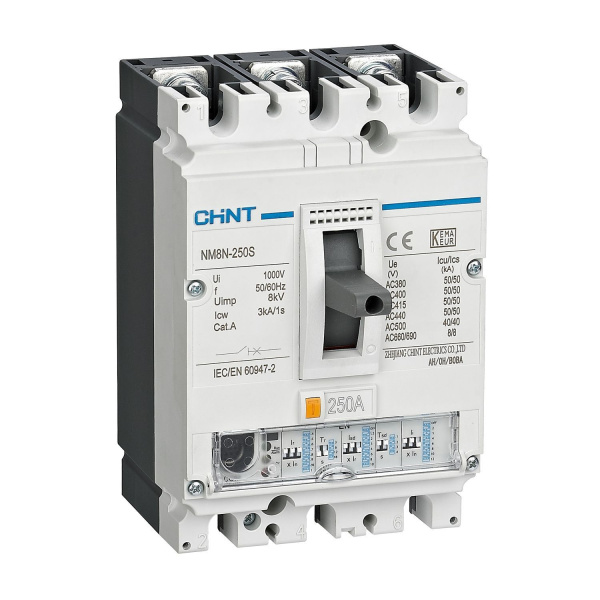 Выключатель автоматический NM8N-400C EN 3П 250А 36кА с электр. расцепителем CHINT