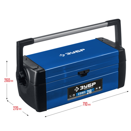 Ящик для инструмента "СОЮЗ-28" металлический, Профессионал ЗУБР