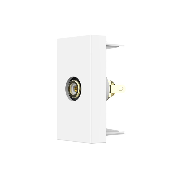 Розетка мультимедийная VIDEO RCA белая (механизм) Livolo