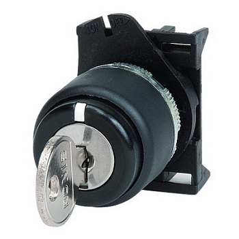 Переключатель на 2 положения с фиксацией, блокировка в положении 0 и 1 DKC