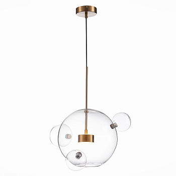 Светильник подвесной Латунь/Прозрачный LED 1*14Вт 3000К SL1133.203.01 ST LUCE