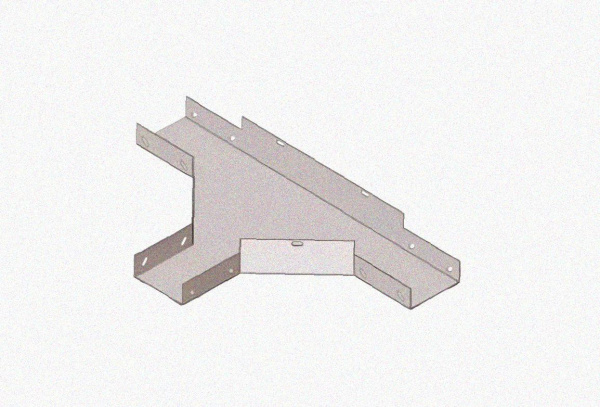 Лоток тройниковый глухой ОТГ 300х65 УТ1,5, оцинкованный лист S1,5