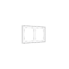 Рамка пластиковая Voltum S70 на 2 поста, (белый глянцевый)