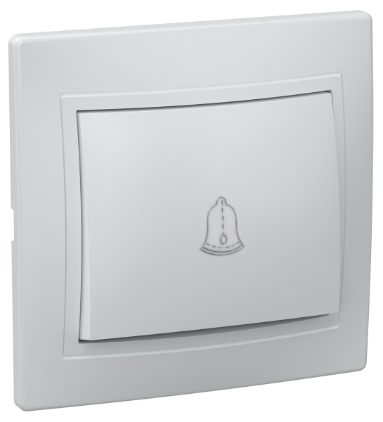 Выключатель 1-клавишный проходной ВСп10-1-0-КБ 10А КВАРТА белый IEK