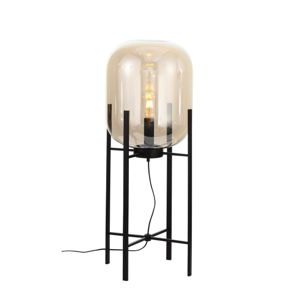 Торшер Черный/Коньячный E27 1*40Вт (из 2-х коробок) SL1050.515.01 ST LUCE