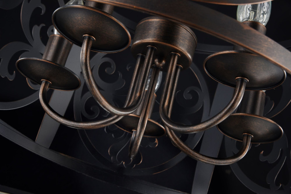 Подвесной светильник 5*E14 60Вт Коричневый IP20 Rustika H899-05-R Maytoni