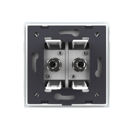 Розетка спутниковая SAT двойная Белая Livolo