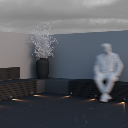 Подсветка для лестниц 3Вт 3000К Черный IP54 Lock O014SL-L3B3K Outdoor Maytoni