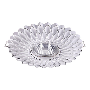 Встр.св-к IP20 GU10 50W 220V PATTERN белый/серебро B NOVOTECH