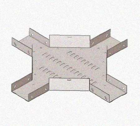 Лоток крестообразный перфорированный КМ 500х80 УХЛ1, оцинкованный лист S1,5