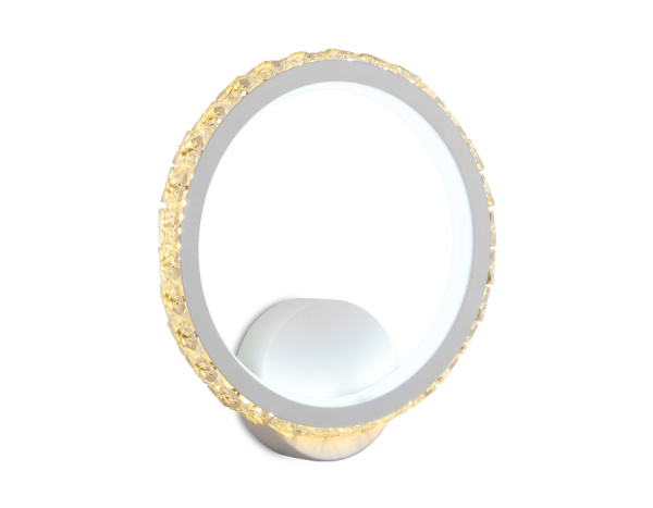 Настенный светодиодный светильник с выключателем FA211 WH белый LED 3000K+6400K 15W 230*250*45 Ambrella Light