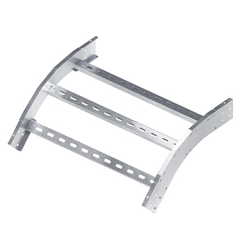 Угол лестничный вертикальный внешний 45 градусов 80х500, толщ. 3 мм, R300, алюминий DKC