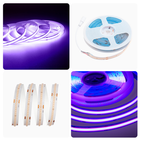 192ОО Общее освещение светодиодной лентой 5м, 24В, 11Вт/м, COB, 352д/м, IP20, фиолет APEYRON