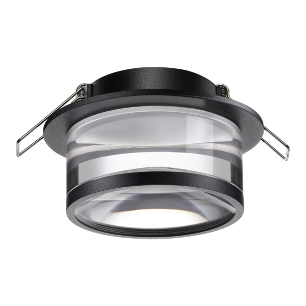 Св-к встр.IP20 GU10 9W 220V GEM черный NOVOTECH