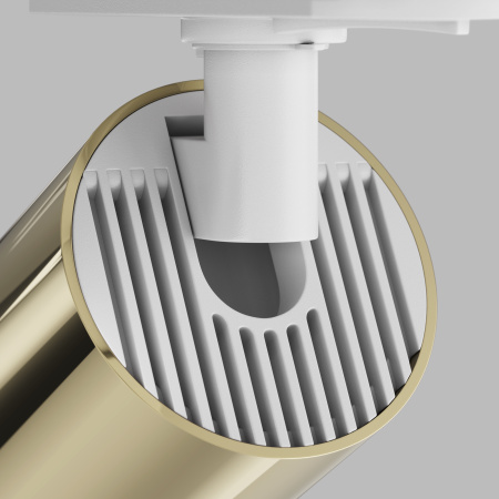 Трековый светильник 1*GU10 10Вт Белый с Золотом IP20 Single phase track system Unity TR020-1-U-GU10-WG Technical Maytoni