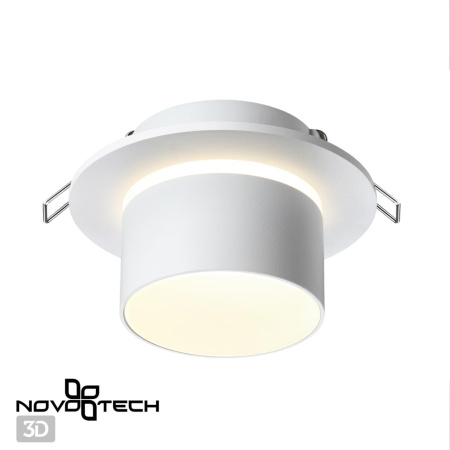 Св-к встр.IP20 GU10 9W 235V LIRIO белый NOVOTECH