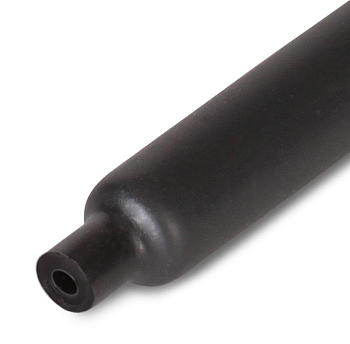 Трубка термоусадочная ТТК (3:1) 20/6 черная клеевая КВТ