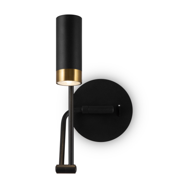 Настенный светильник (бра) 1*GU10 35Вт Черный IP20 Enzo FR5201WL-01B1 Freya