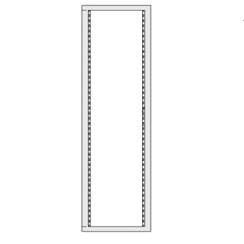 Рама задняя 28U для 19" оборудования в корпуса DAE/CQE 1400 x 600мм DKC