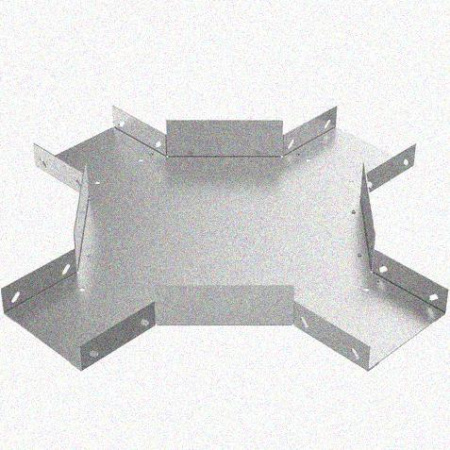 Лоток крестообразный замковый глухой КМЗГ 50х50 УТ1,5, оцинкованный лист, S1,0