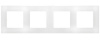 Etika Рамка горизонтал./вертикал. 4 мест . белая IP20 Legrand