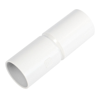 Патрубок-муфта белая d32 мм (36шт/324шт уп/кор) Промрукав
