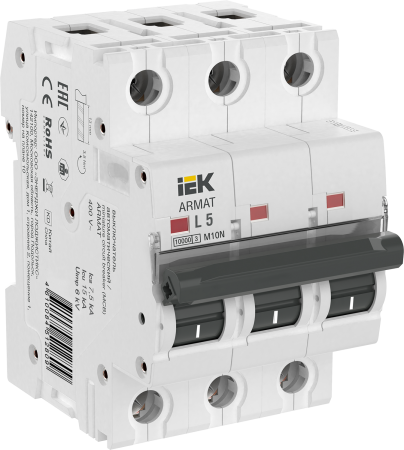 Выключатель автоматический ВА МОД M10N 3П L 5А ARMAT IEK