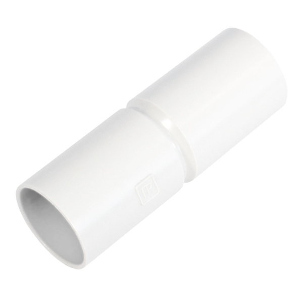 Патрубок-муфта белая d32 мм (36шт/324шт уп/кор) Промрукав
