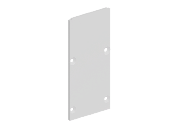 Donel Боковая глухая заглушка для профиля DN18515 Цвет:Белый матовый,RAL9003,Серия:DN8ALE