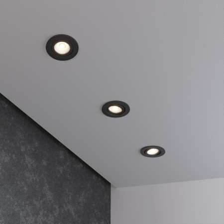 Встраиваемый точечный светильник 5Вт 4200К черный IP20 (a056031) Elektrostandard