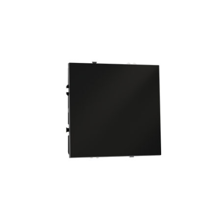 Перекрестный переключатель встраиваемый Voltum S70 одноклавишный 10А, (черный матовый)