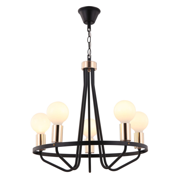 Люстра 5*E27 60Вт Черный IP20 Arabella FR5002PL-05B Freya