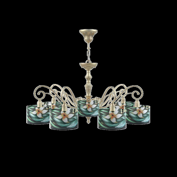 Люстра 7*E14 40Вт Золото Антик IP20 Classic 12 E3-07-H-LMP-Y-12 Maytoni