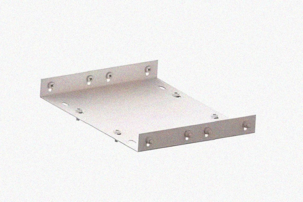 Соединитель лотковый замковый СЛЗ-300х65х1,5 УТ1,5, оцинкованный лист, S1,5