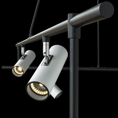 Подвесной светильник 6*GU10 50Вт Черно-белый IP20 Rami MOD128PL-06WB Technical