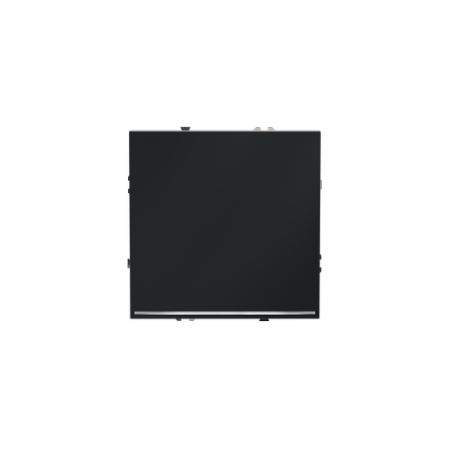 Выключатель встраиваемый Voltum S70 одноклавишный с подсветкой 10А, (графит)