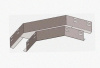 Лоток угловой замковый глухой КГЗГ 400х50-90 УТ1,5 поворот на 90, оцинкованный лист, S1,5