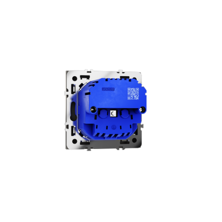 Розетка встраиваемая Voltum S70 с заземлением и защитными шторками, 16А, с USB, A+A, (кашемир)